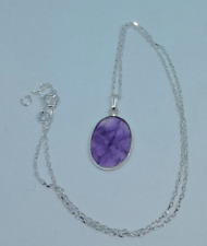 Pendentif ovale améthyste d'occasion  Longpont-sur-Orge