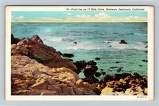 Cartão postal vintage Monterey Peninsula California Point Joe 17 Mile Drive comprar usado  Enviando para Brazil