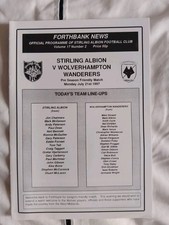 Stirling albion wolves for sale  BEXLEY