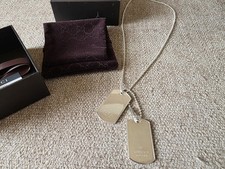 Gucci dog tags for sale  GREENOCK