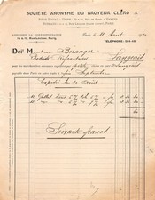 Invoice 1910 societe d'occasion  Expédié en Belgium