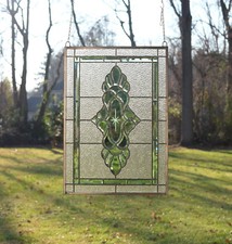 Green transparent stained for sale  Pottstown