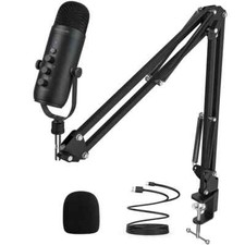Usado, Kit de microfone condensador USB profissional com braço de lança para streaming de PC K66S-C comprar usado  Enviando para Brazil