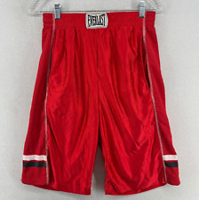 Pantalones Cortos EVERLAST Hombres M Boxeo 11" Satén Baúles Artes Marciales Lucha Gimnasio Rojo segunda mano  Embacar hacia Argentina