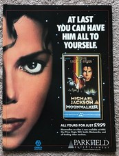 MICHAEL JACKSON - MOONWALKER 1990 Full page UK magazine ad, usado comprar usado  Enviando para Brazil