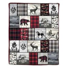 Printed flannel forest for sale  Choctaw