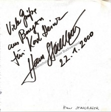 Riginal autogramm hans gebraucht kaufen  Dortmund
