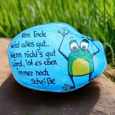 Bemalter stein frosch gebraucht kaufen  Zwickau