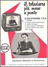 Pubblicita 1956 televisore usato  Biella