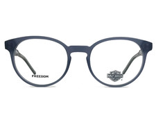 Armações de óculos Harley-Davidson FREEDOM HD9005 091 azul preto redondo 51-20-150 comprar usado  Enviando para Brazil