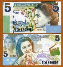 Suécia, 5 coroas, ensaio edição privada, 2025 Ingrid Bergman comprar usado  Enviando para Brazil