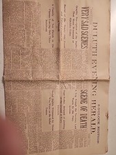 Usado, Jornal Duluth Event Harold 3 de setembro de 1894 3 centavos 130 anos  comprar usado  Enviando para Brazil
