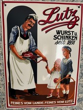 Emailschild gewölbt lutz gebraucht kaufen  Ansbach
