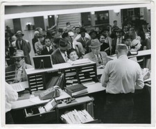 Foto Prensa Silver Print Administración Banco ? USA Hacia 1950, usado comprar usado  Enviando para Brazil