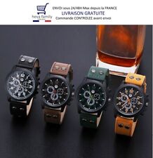 Montre homme cuir d'occasion  Wambrechies