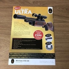 GUNS71 REVISTA ANÚNCIO 12X9 NOVO RIFLE DE AR BSA ULTRA PCP comprar usado  Enviando para Brazil