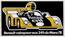 Sticker renault vainqueur d'occasion  Beaucaire