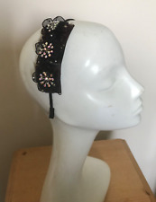 Black hairband crystal for sale  BRIGHOUSE