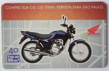 art.3245 - BRASILE, telephoncard, moto HONDA 125 Titan, 2,00 comprar usado  Enviando para Brazil
