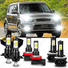 Para Kia Soul 2012-2013 combo farol de LED feixe alto/baixo + kit de lâmpadas de neblina, usado comprar usado  Enviando para Brazil