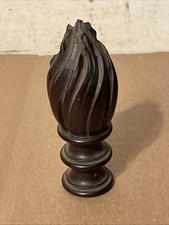 Relógio ou peça de móveis antiga esculpida em madeira com acabamento em chama, usado comprar usado Relógio ou peça de móveis antiga esculpida em madeira com acabamento em chama, usado comprar usado  Enviando para Brazil