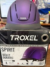 Capacete de Equitação Troxel Espírito Violeta Duratec Segurança Cavalo Baixo Perfil Equino VENDA comprar usado  Enviando para Brazil