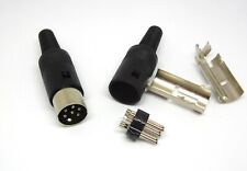 Usado, 2x  6 pin DIN male plug connector Solder Pins, Commodore serial cable IEC comprar usado  Enviando para Brazil