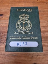 Genuine graham watch for sale  NORTHALLERTON