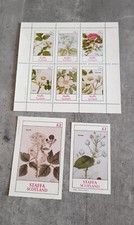 STAFFA SCOTLAND-FLORES - FOLHA EM MINIATURA E 2 MINI BLOCOS - PERF&IMPERFORED MNH comprar usado  Enviando para Brazil