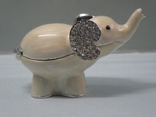 Jewelled elephant trinket for sale  SWINDON