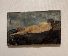 Tableau ancien scène d'occasion  Saint-Ouen