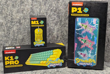 Novo Teclado Bob Esponja X Ghost Edição Limitada K1 Pro, Mouse M1, Mousepad P1 RGB comprar usado  Enviando para Brazil