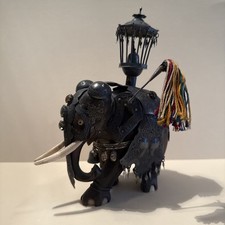Elefante legno metallo usato  Villanova d'Asti