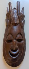 Masque art africain d'occasion  Luzy