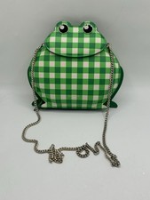 Usado, Bolsa tiracolo xadrez Kate Spade NY verde Gingham Hoppkins sapo comprar usado  Enviando para Brazil