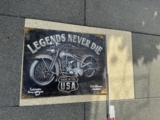Blechschild motorrad legends gebraucht kaufen  Deutschland