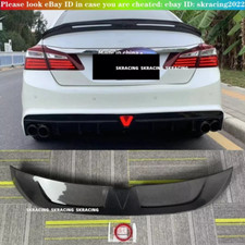 Compatível com 2013-2017 Honda Accord Sedan fibra de carbono real porta-malas traseiro asa spoiler lábio comprar usado  Enviando para Brazil