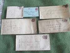 GRUPO DE 5 X SOBRES VICTORIANOS Y 1 TARJETA PREPAGO. MAXIM-WESTON ELECTRIC Co segunda mano  Embacar hacia Mexico