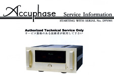 Accuphase schematic service usato  Vanzaghello