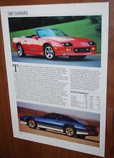 1987 chevy camaro for sale  Melvindale