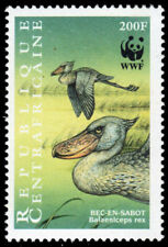 REPÚBLICA CENTRO-AFRICANA 1239d - Cegonha Shoebill "Balaeniceps rex" (pb99006) comprar usado  Enviando para Brazil