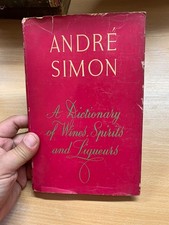 1958 ANDRE L SIMON "UM DICIONÁRIO DE VINHOS BEBIDAS ESPIRITUOSAS E LICORES LIVRO HB (P3) comprar usado  Enviando para Brazil