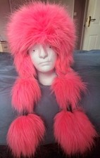 Bright pink faux for sale  RUGBY