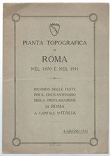 Pianta topografica roma usato  Roma