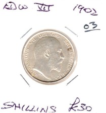 1902 shilling edw.vii for sale  DENBIGH