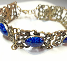 Vintage blue bead for sale  GLASGOW