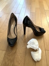 Escarpins cuir noir d'occasion  Paris XV