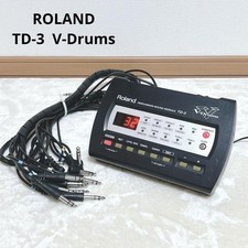 Usado, Roland TD-3 V-Drums módulo de som de bateria cabo gatilho adaptador CA testado Japão comprar usado  Enviando para Brazil