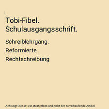 Tobi fibel schulausgangsschrif gebraucht kaufen  Trebbin