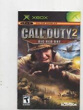 Call of Duty 2 Big Red One Original Xbox SOMENTE MANUAL Autêntico Original comprar usado  Enviando para Brazil